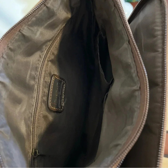 BOC Born Concept Crossbody Leather Purse Multiple Pockets Tan & Brown - Picture 5 of 6